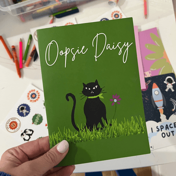 Say It with Sincerity: The Floral Feline Forgiveness Card - Little Nest Community