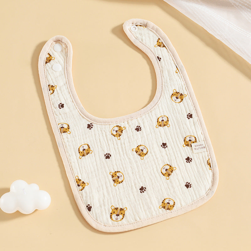 Pure Cotton Waterproof Baby Bib | Soft, Cute, and Easy to Clean