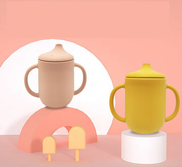 Silicone Baby Training Cup — Safe, Stylish, and Perfect for Little Hands