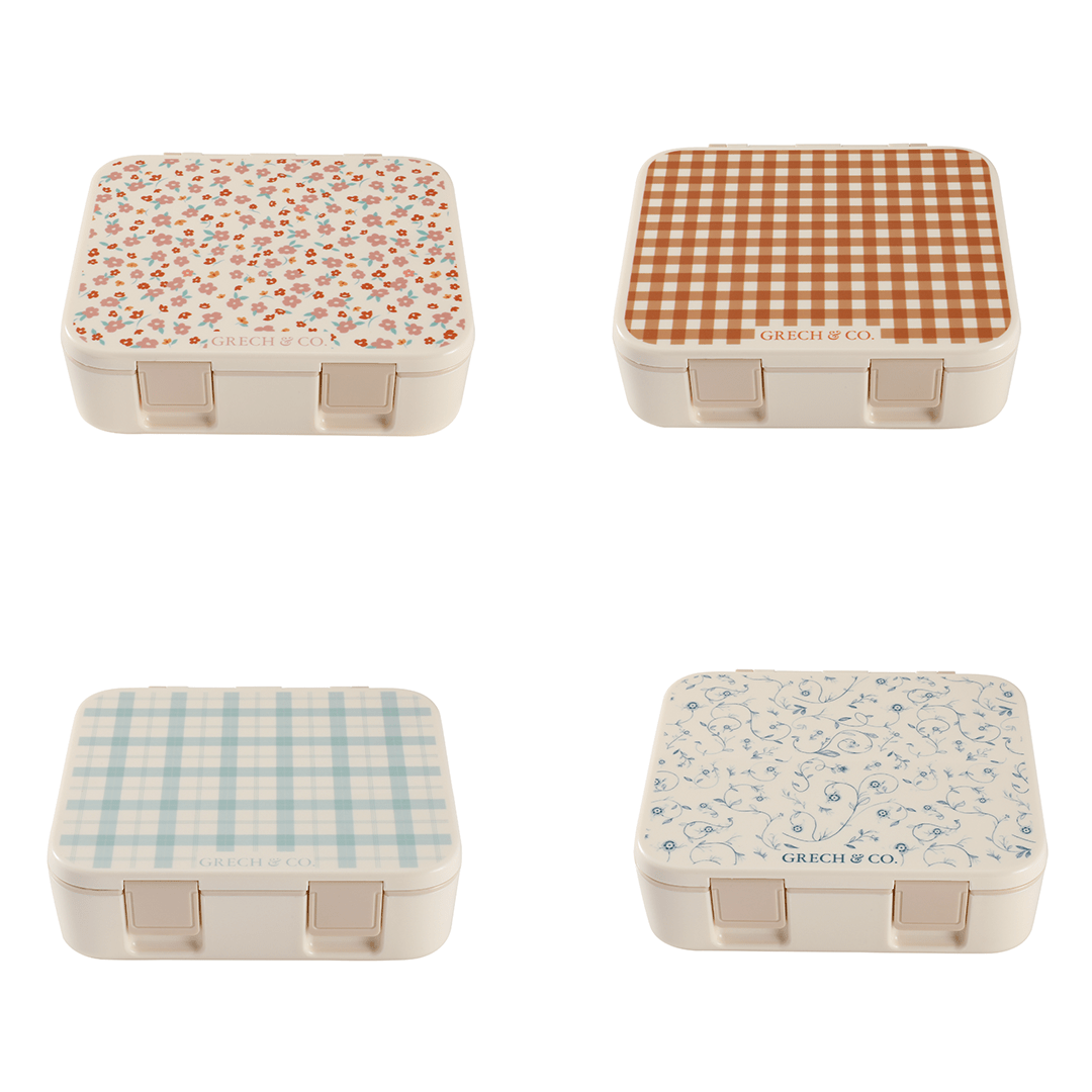 3 Compartment Leakproof Lunchbox | Sienna Gingham - Bright House