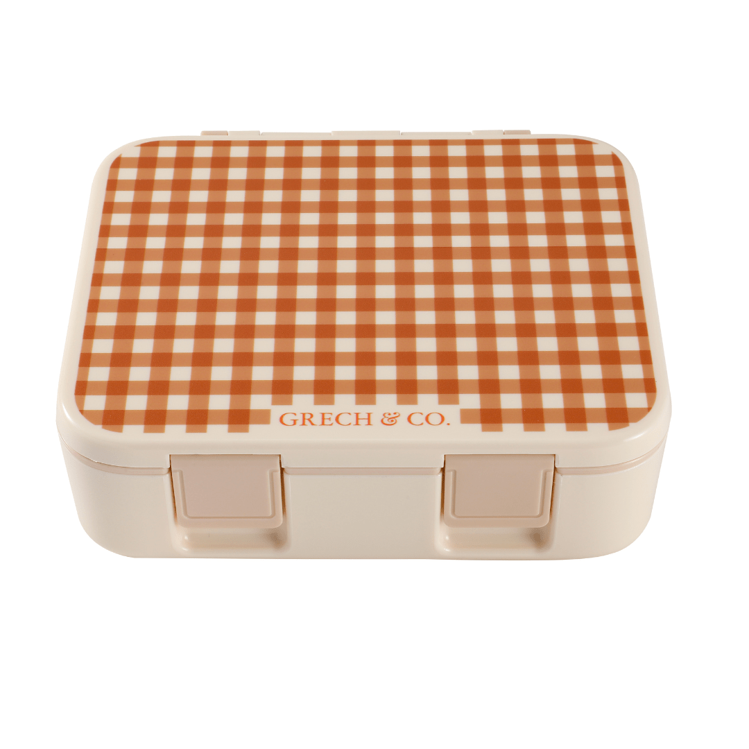 3 Compartment Leakproof Lunchbox | Sienna Gingham - Bright House