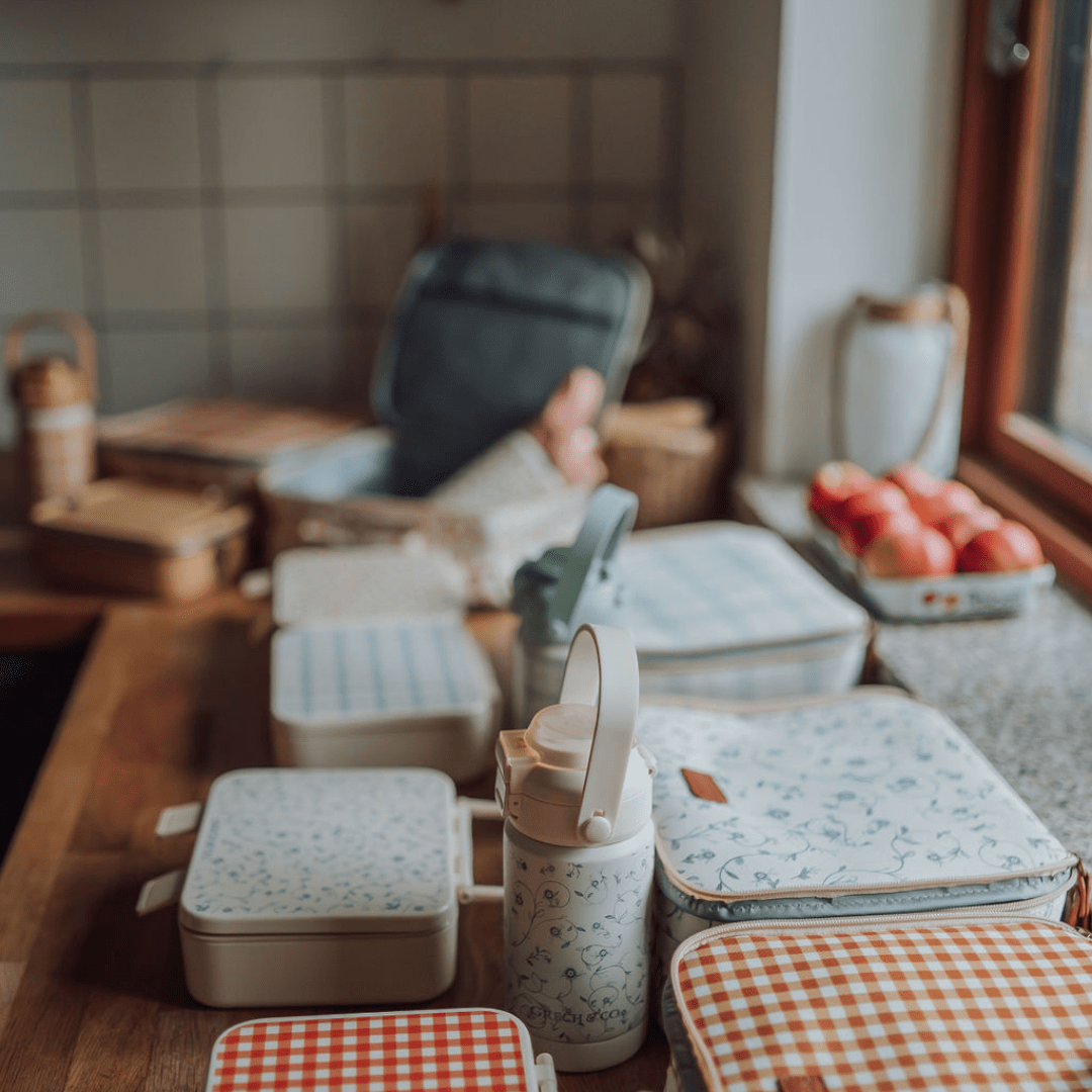 3 Compartment Leakproof Lunchbox | Sienna Gingham - Bright House