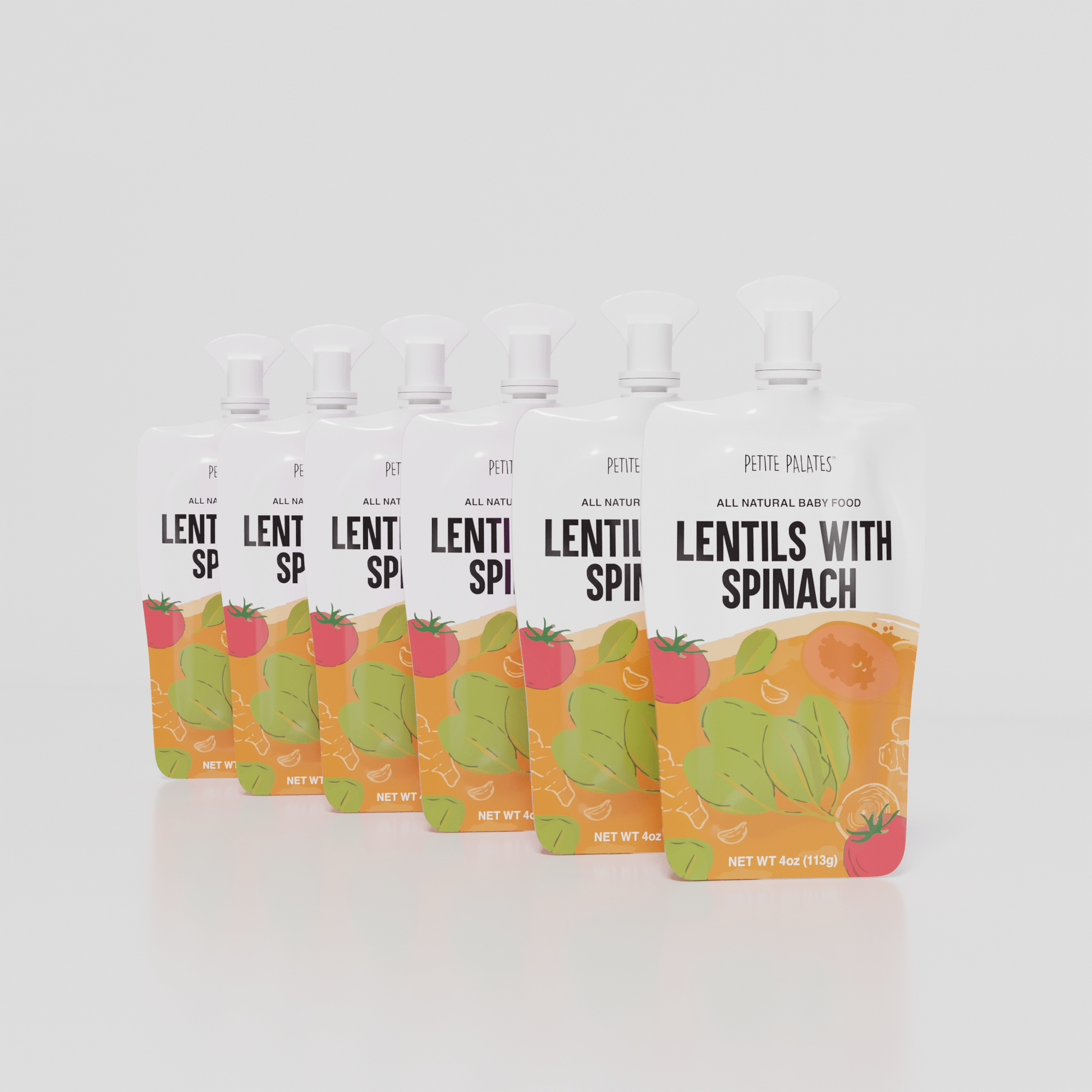 6 Pack of Organic Lentils with Spinach - Bright House