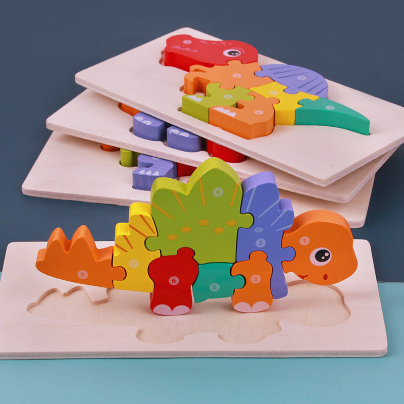 Children’s Wooden Dinosaur Puzzle | Learn, Build, and Play Naturally