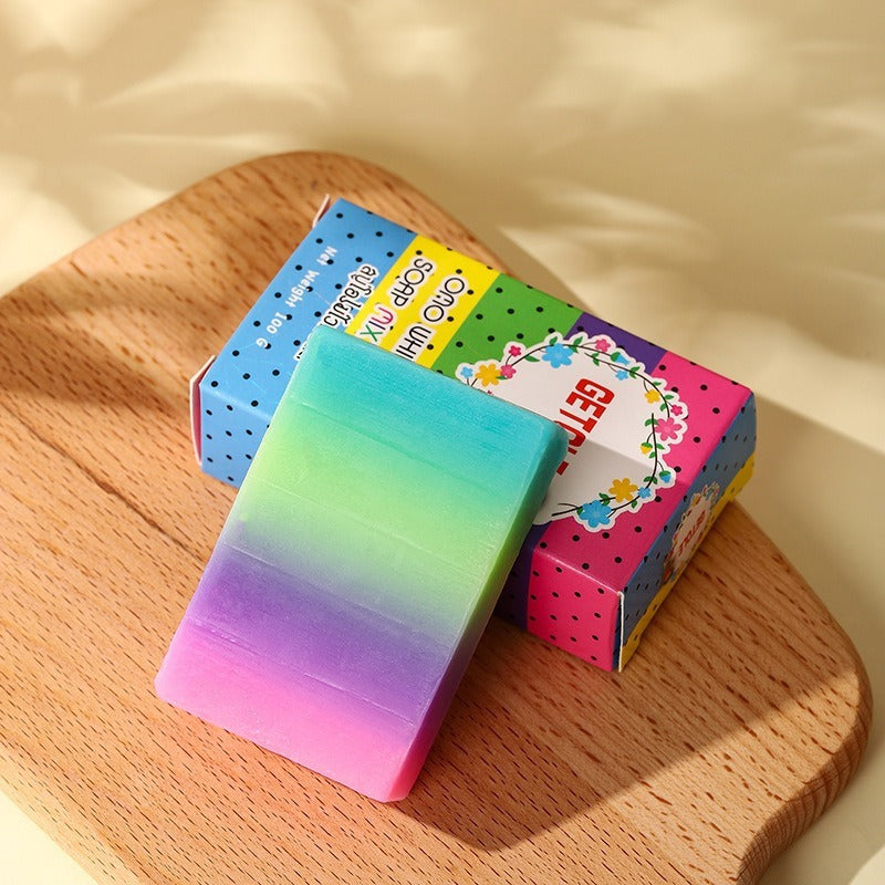 Handmade Rainbow Essential Oil Soap