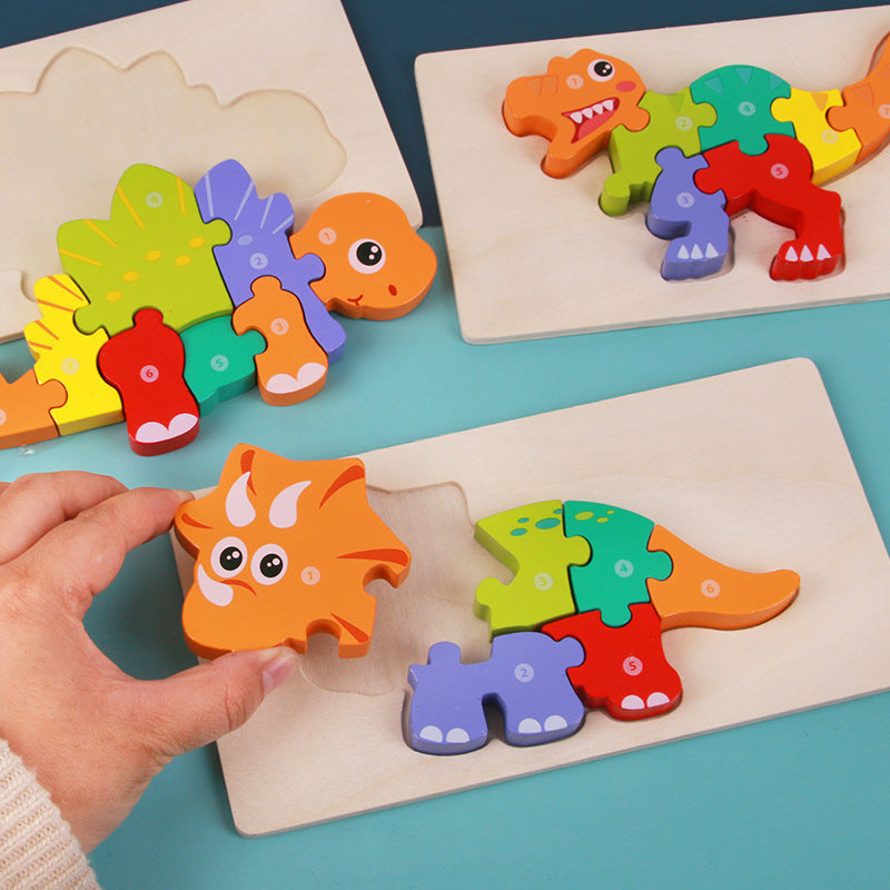 Children’s Wooden Dinosaur Puzzle | Learn, Build, and Play Naturally