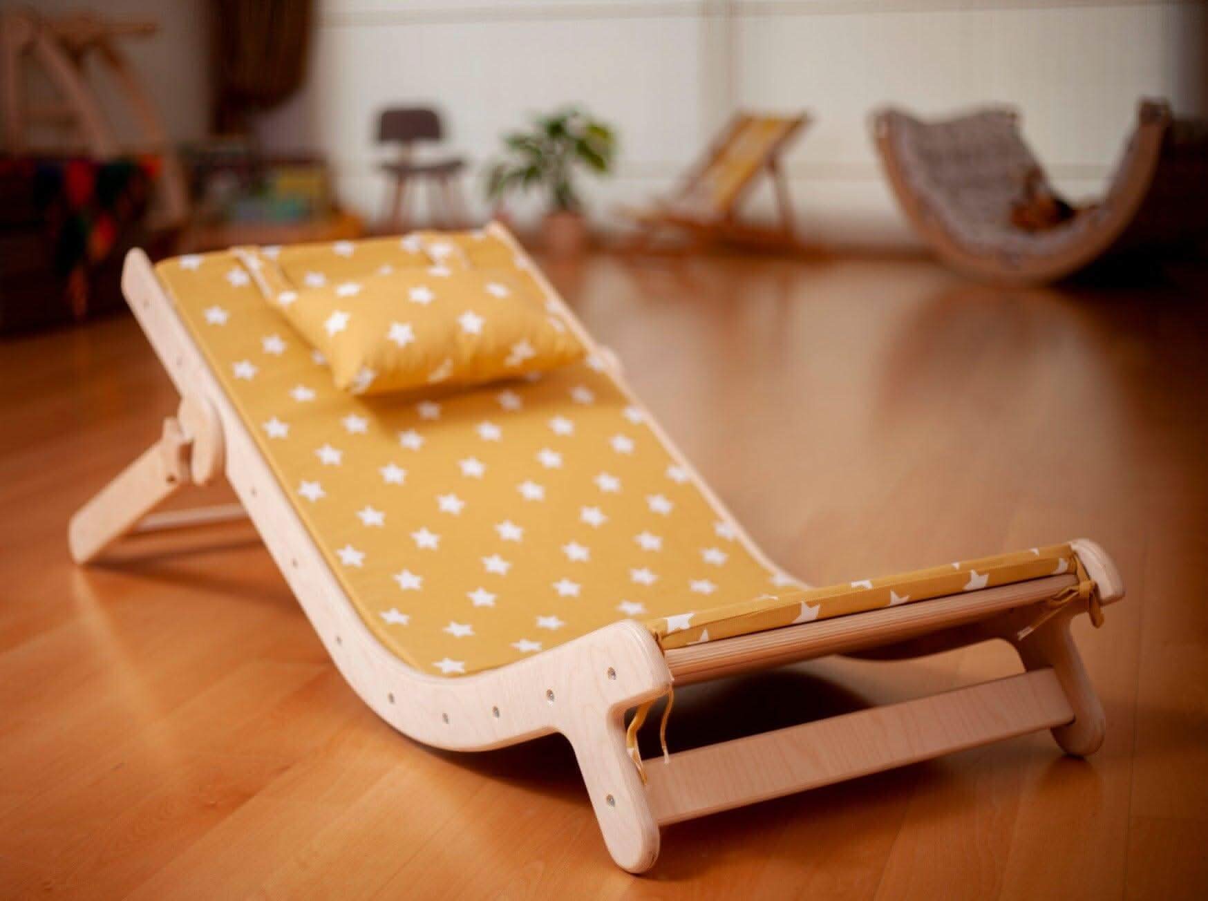 Adjustable Lounge Chair with Comfy Pad for Kids - Bright House