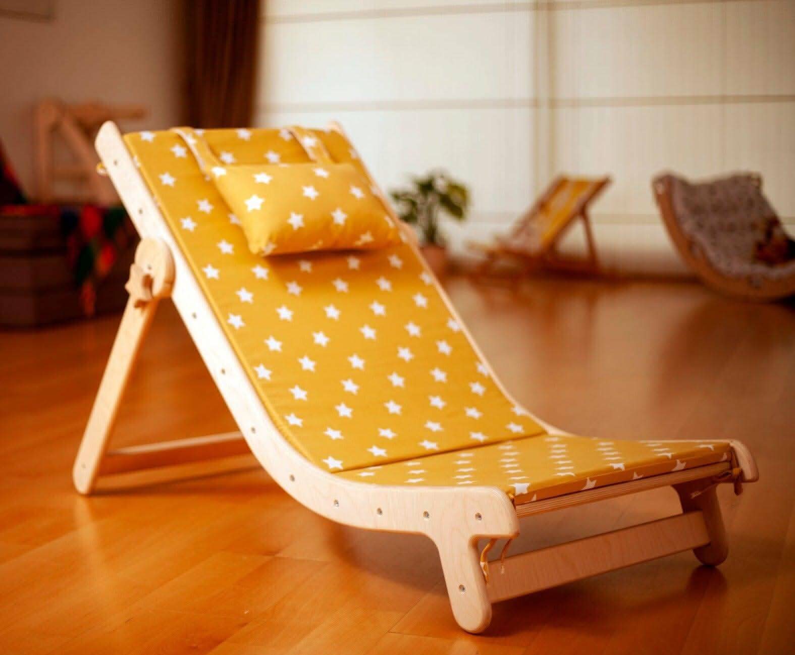 Adjustable Lounge Chair with Comfy Pad for Kids - Bright House
