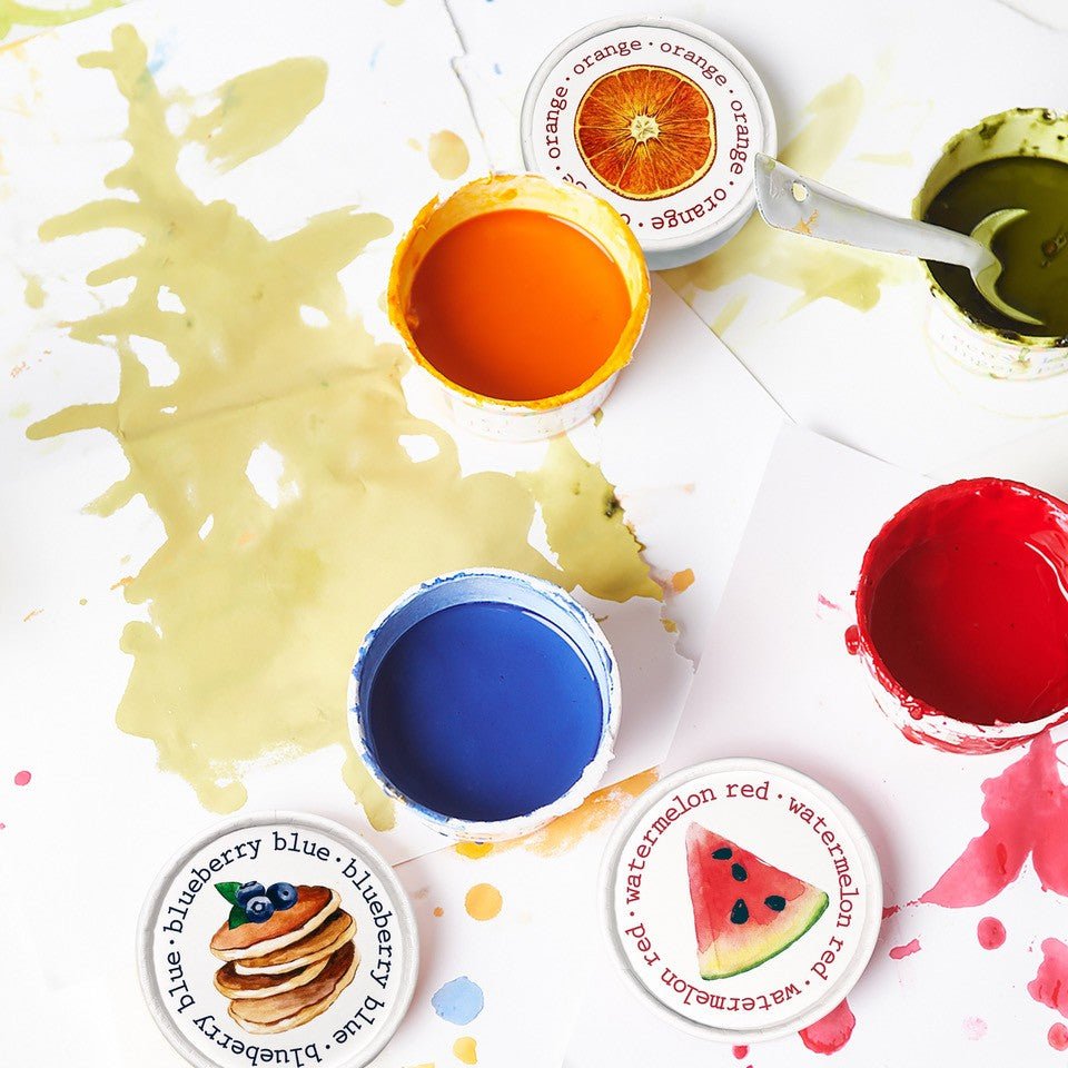 All - Natural Finger Paint – Long Lasting, Shelf Stable Non - Toxic - Bright House