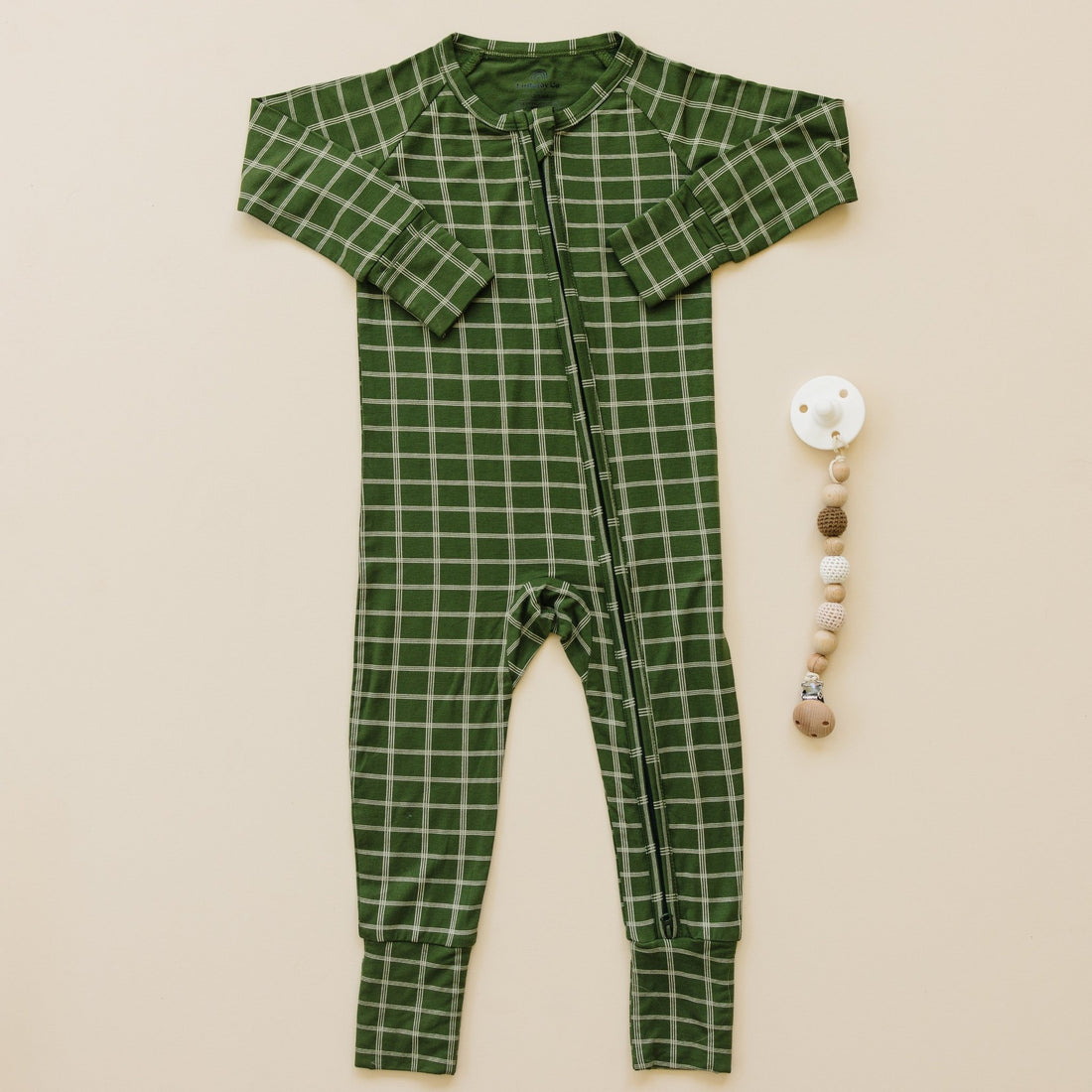 All Spruced Up Bamboo Zippy Romper - Newborn & 0/3m left - Bright House