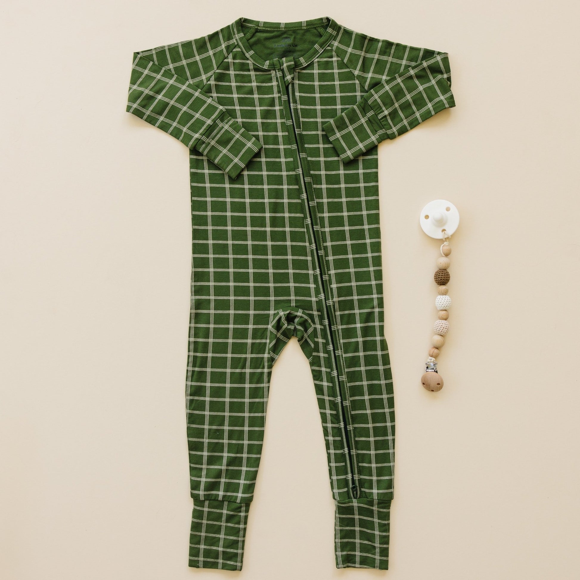 All Spruced Up Bamboo Zippy Romper - Newborn & 0/3m left - Bright House