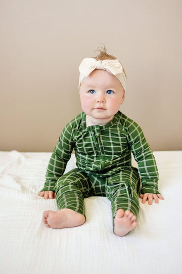 All Spruced Up Bamboo Zippy Romper - Newborn & 0/3m left - Bright House