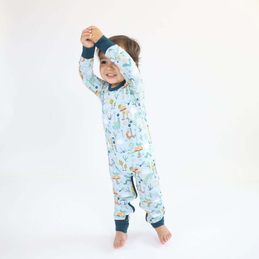 Bamboo Crescent Zipp Jammies - Critter Hollow - Bright House