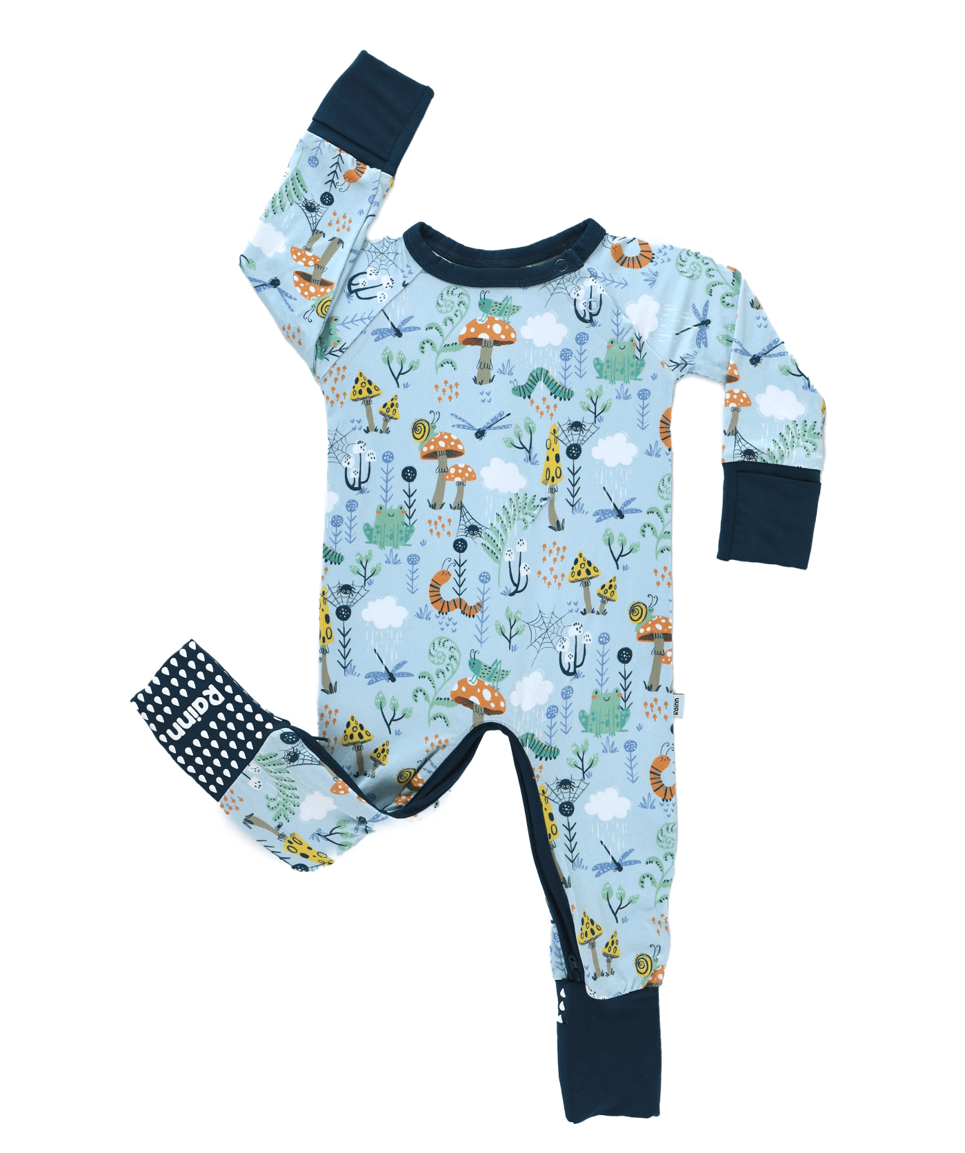 Bamboo Crescent Zipp Jammies - Critter Hollow - Bright House