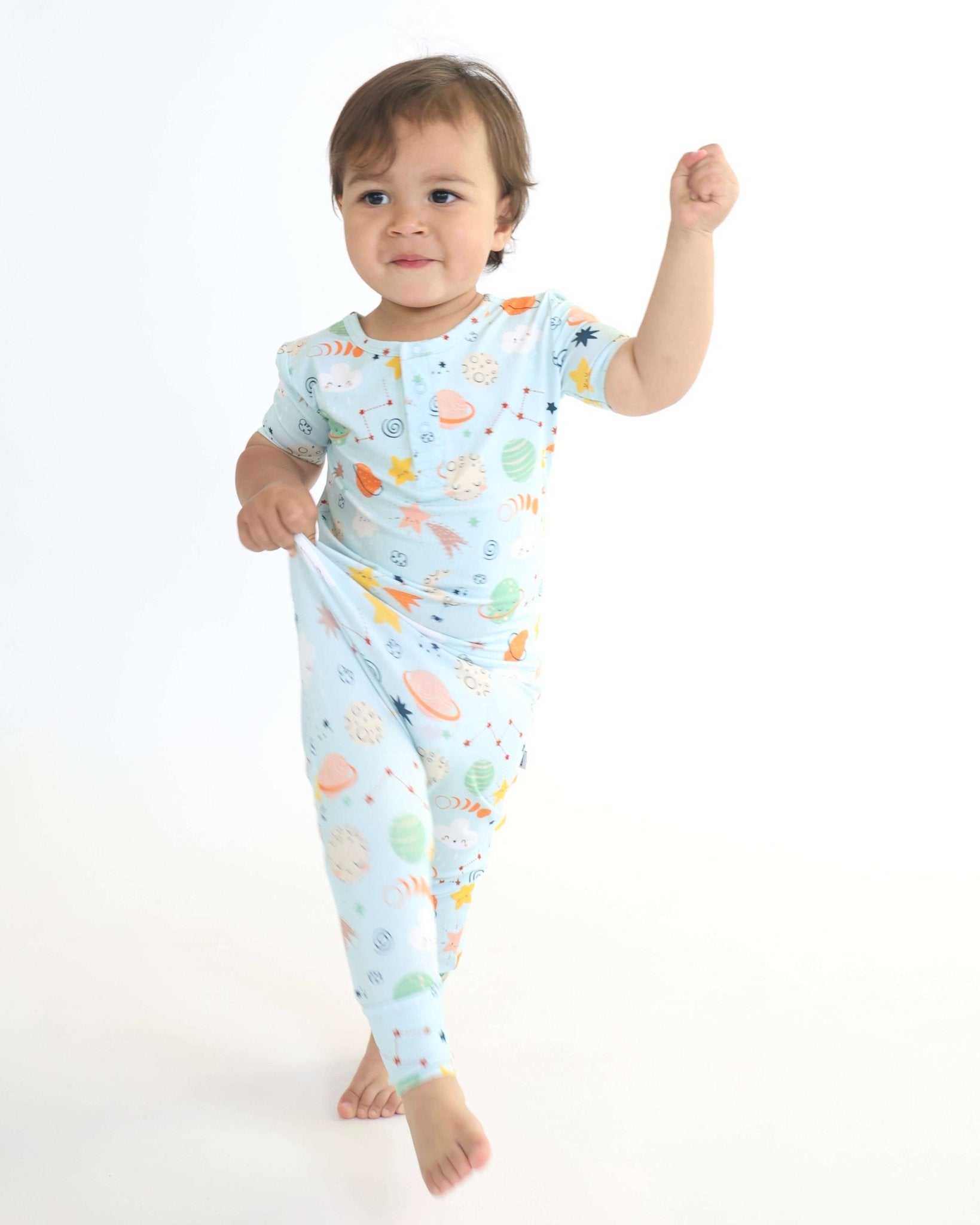 Bamboo Pull Up Romper - Cosmic - Bright House
