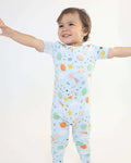 Bamboo Pull Up Romper - Cosmic - Bright House