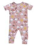 Bamboo Pull Up Romper - Rainnbow - Bright House