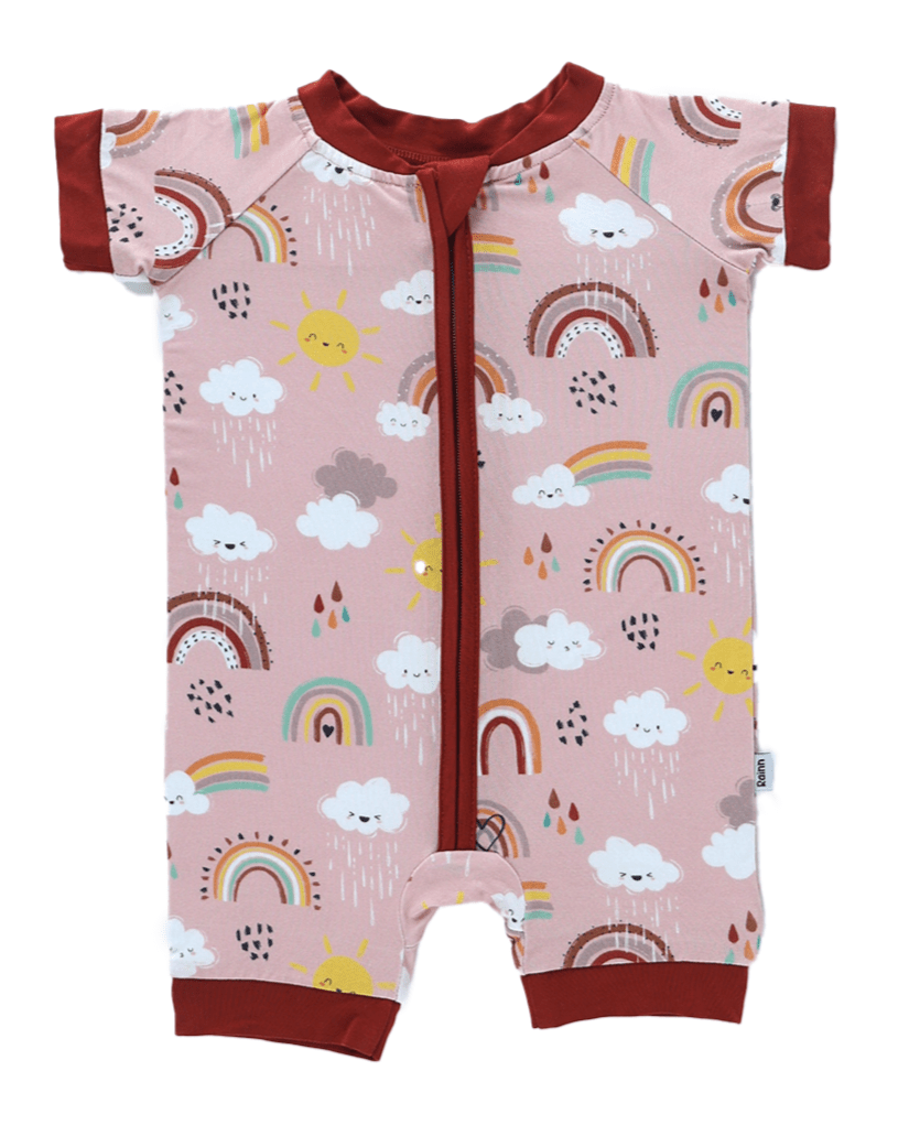 Bamboo Short Romper - Rainnbow - Bright House