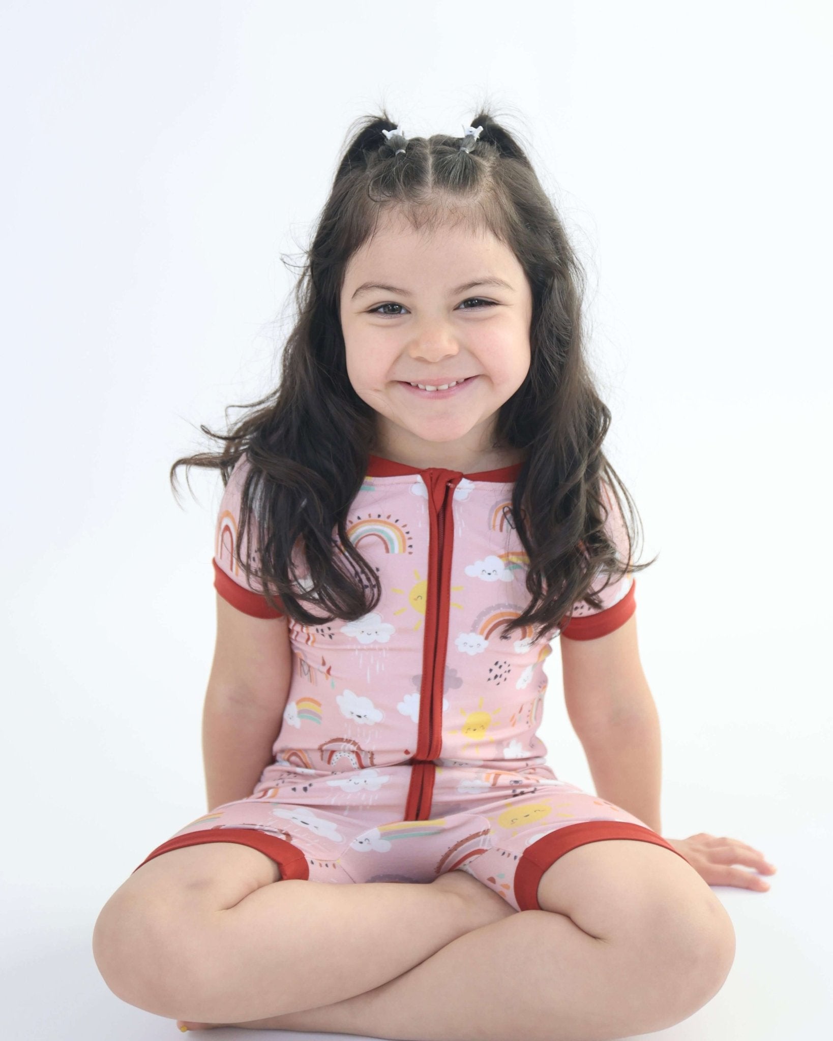 Bamboo Short Romper - Rainnbow - Bright House