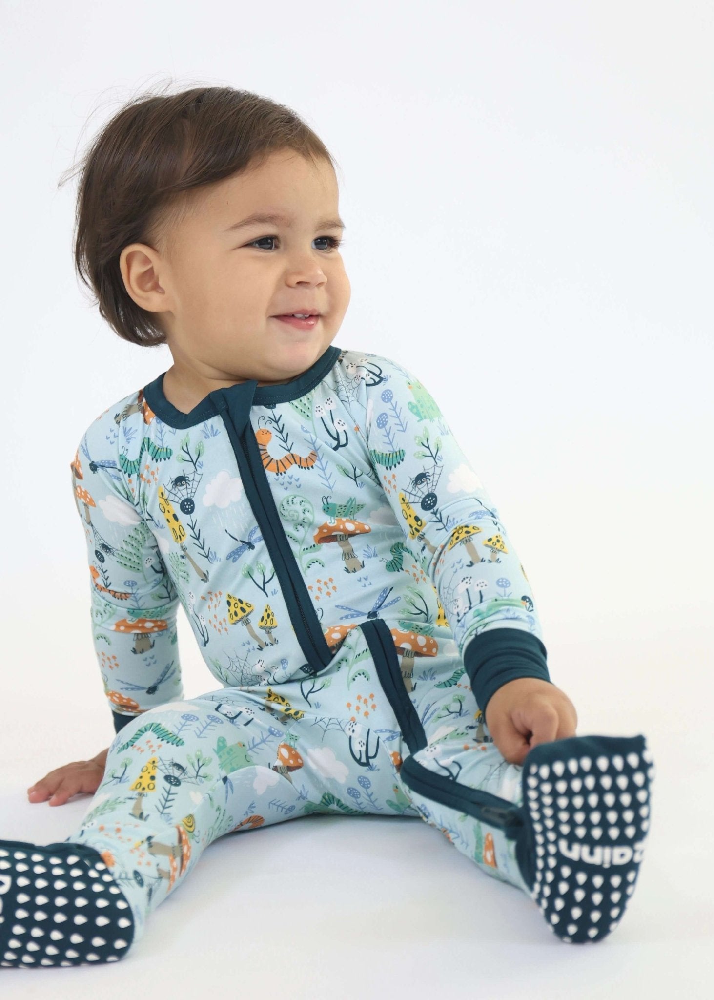 Bamboo Zipp Jammies - Critter Hollow - Bright House