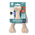 BetterBone SOFT Durability CHEW TOY: Natural Ingredients, Perfet for Teething Puppies, Senior Dogs & Gentle Chewers - Bright House