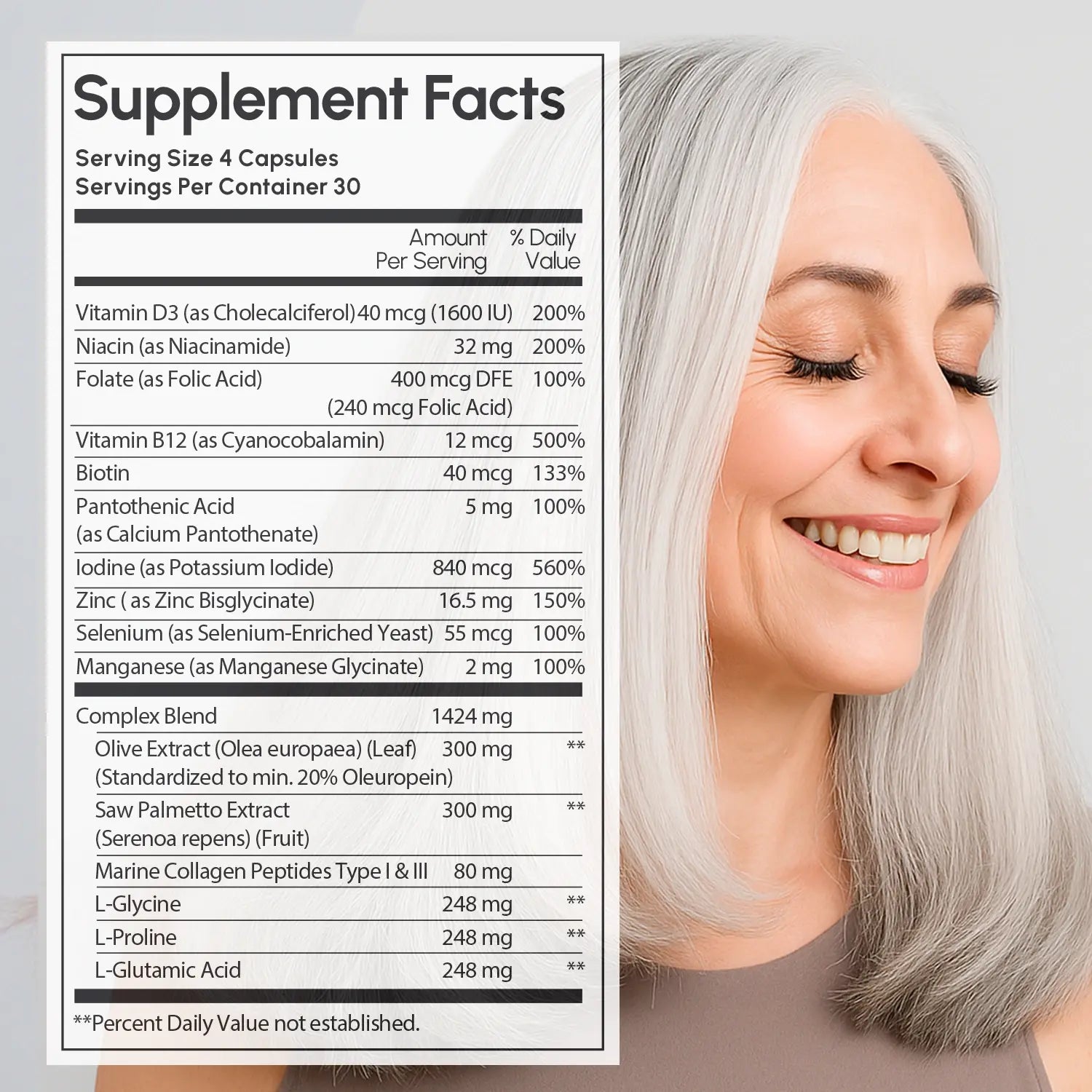 Biotin & Collagen Hair Growth Complex - Bright House