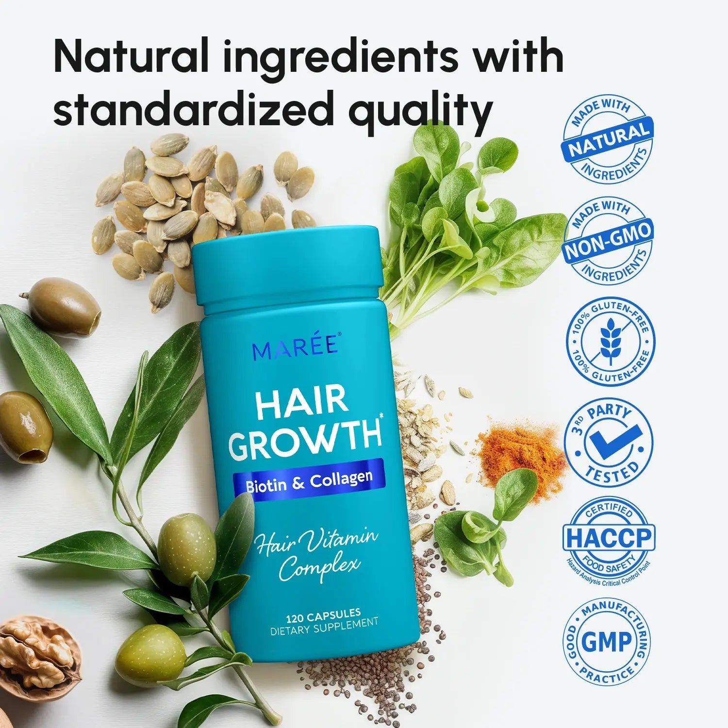 Biotin & Collagen Hair Growth Complex - Bright House