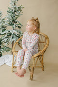 Candy Cane Lane Bamboo Christmas Pajamas - 2pc Set - Bright House