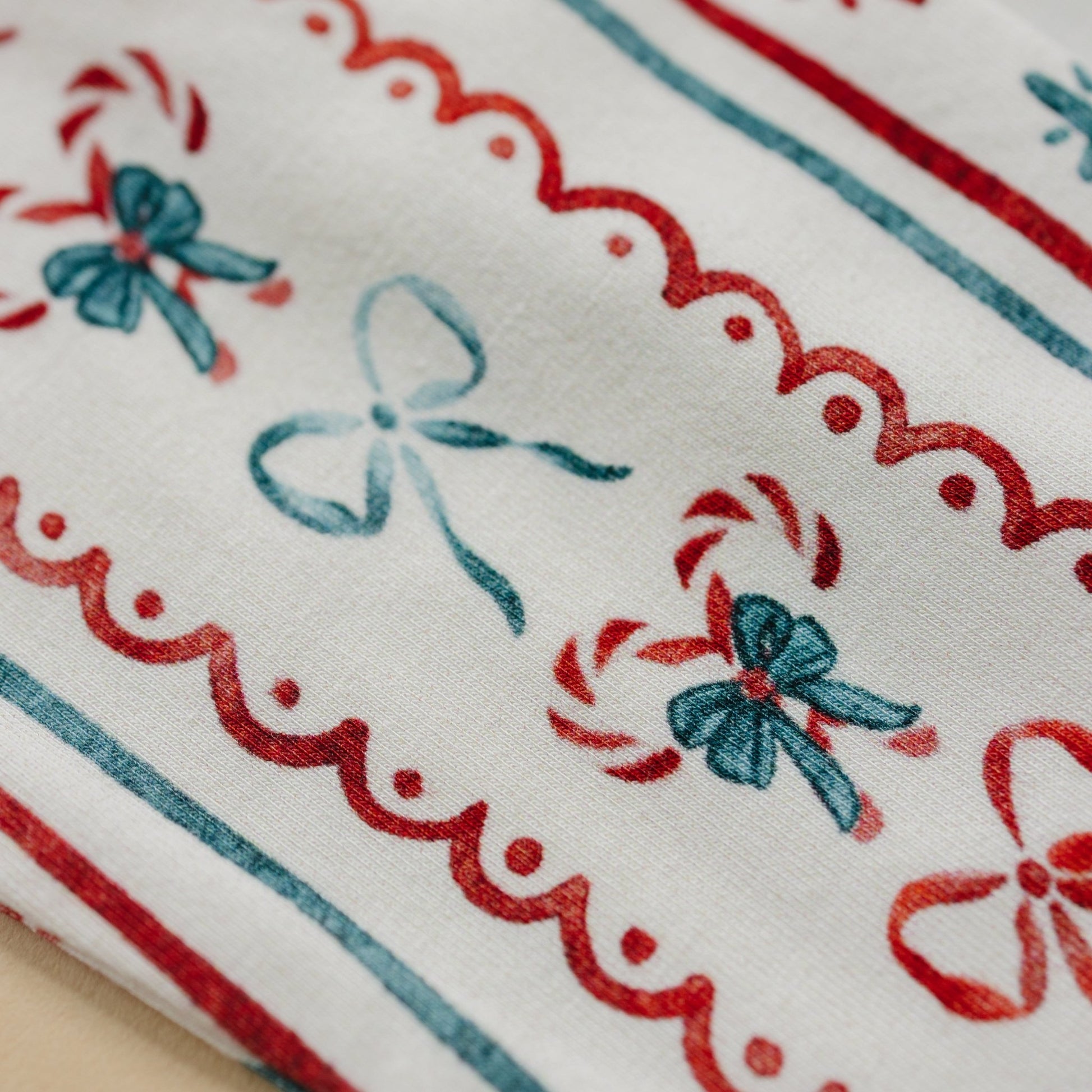 Candy Cane Lane Bamboo Christmas Pajamas - 2pc Set - Bright House