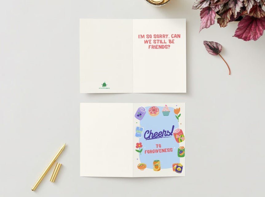 Cheers to Forgiveness | Creative Apology Cards for Toddlers - Little Nest Community