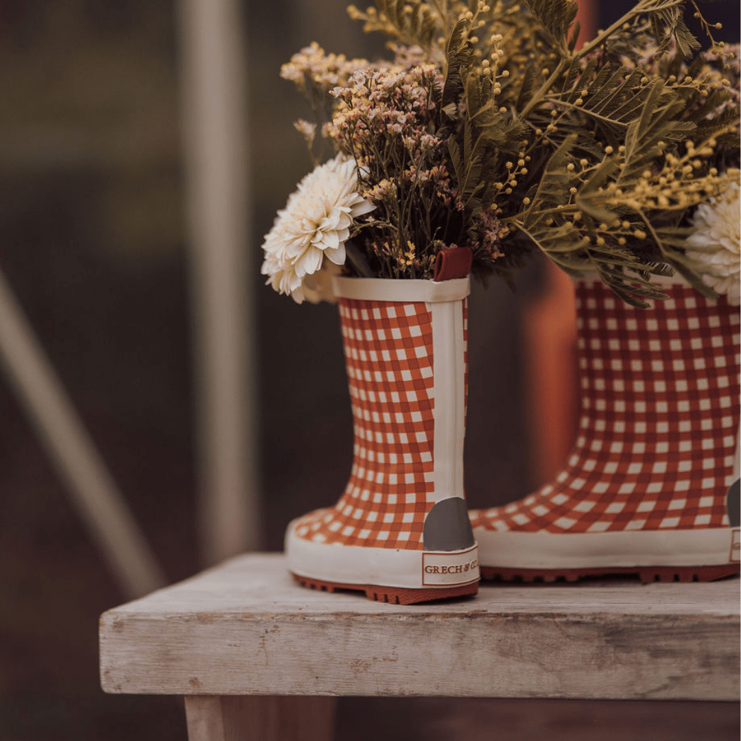 Classic Rain Boots | Sienna Gingham - Bright House