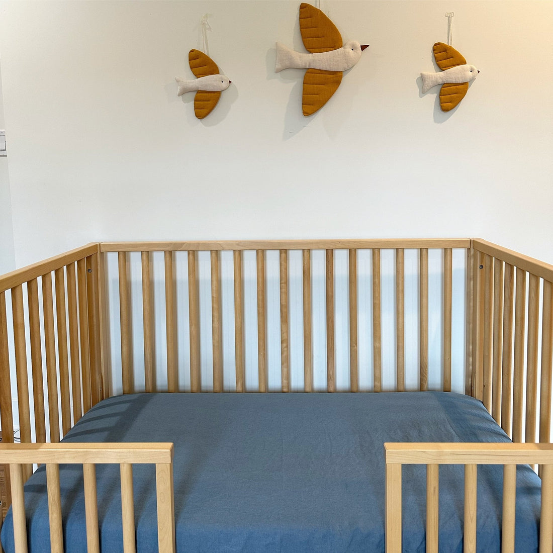 Crib Fitted Sheet (Lake Blue) - Bright House