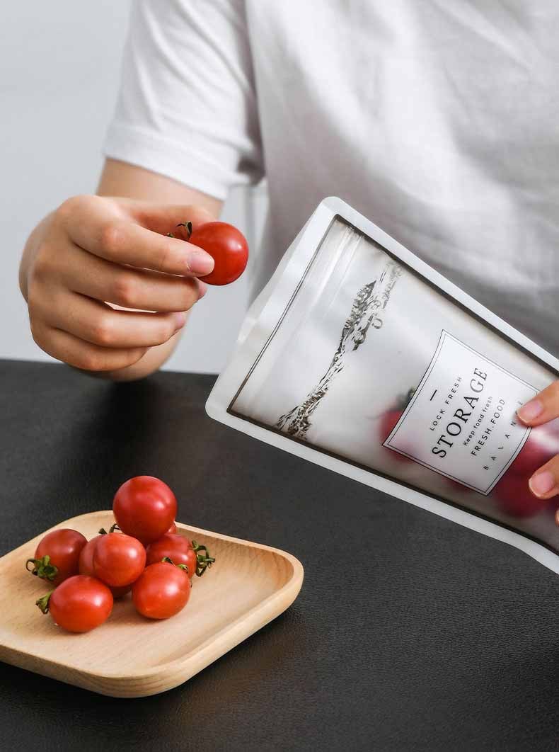 Reusable Food Storage Bags (Set of 4), Keep Freshness Sealed, Naturally