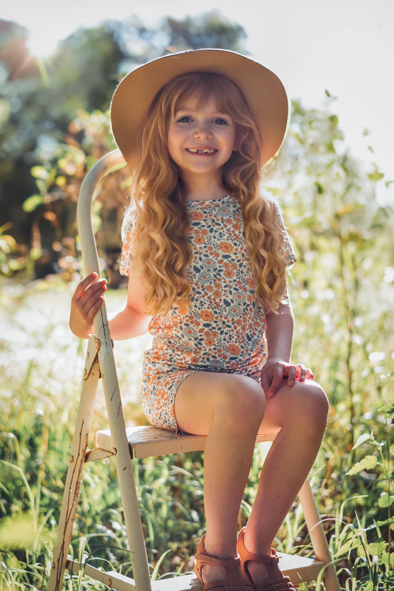 Darling Ditsy 2pc Bamboo Pajamas *see size notes - Bright House