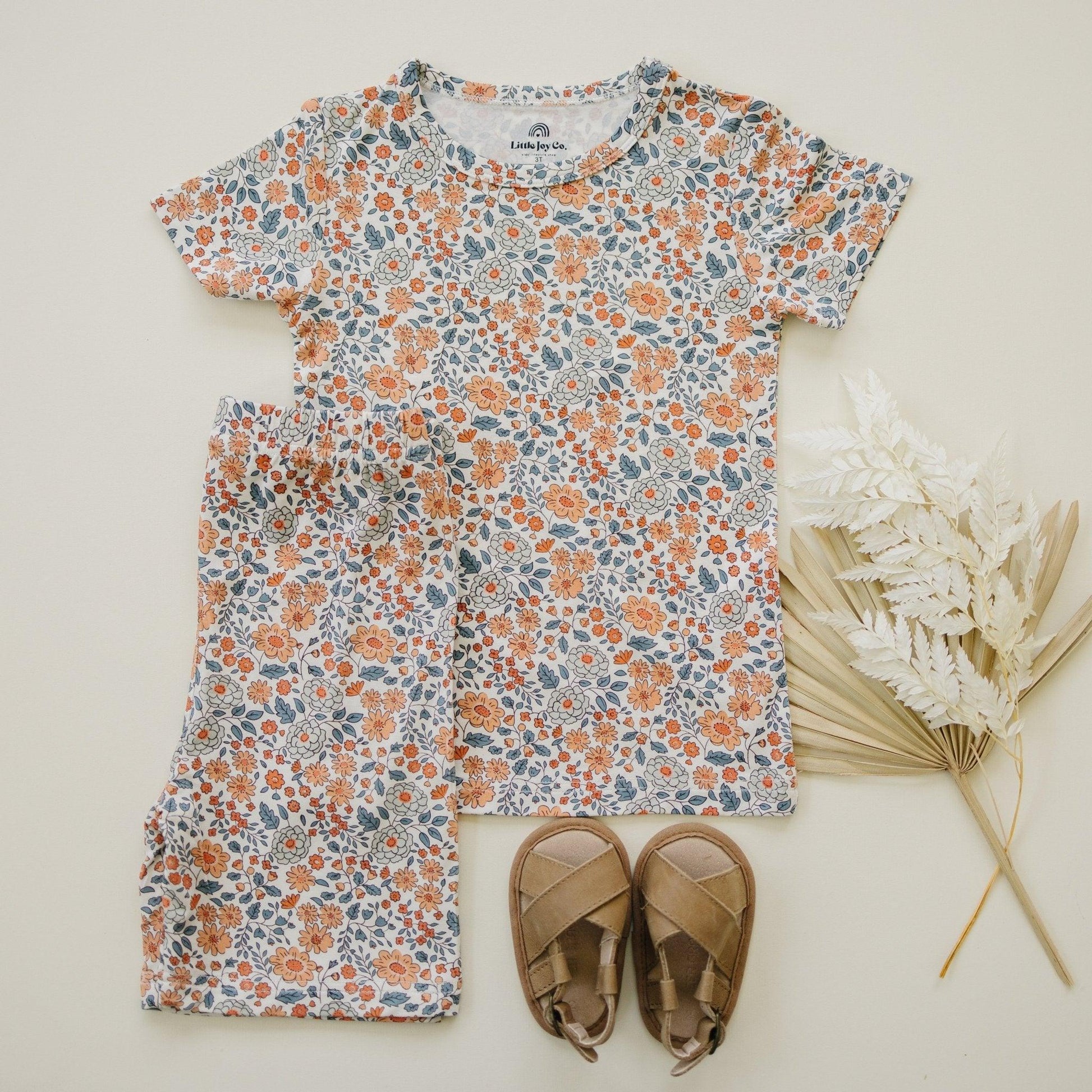 Darling Ditsy 2pc Bamboo Pajamas *see size notes - Bright House