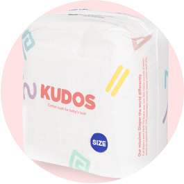 Diaper Box | 100% Cotton - Lined TCF Diapers Size 1 - 6 | Kudos - Bright House