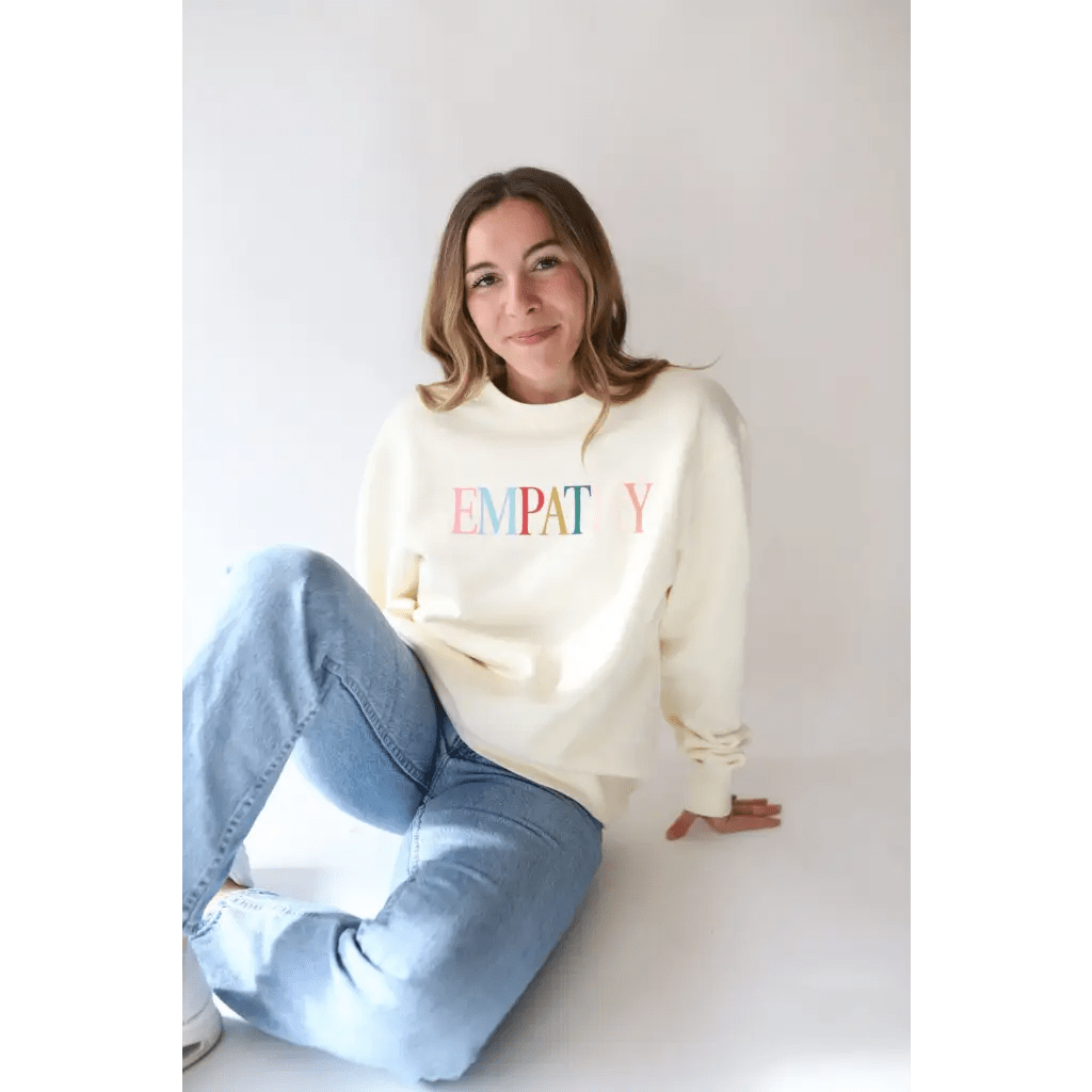 Empathy Oversized Crewneck Sweatshirt - Bright House