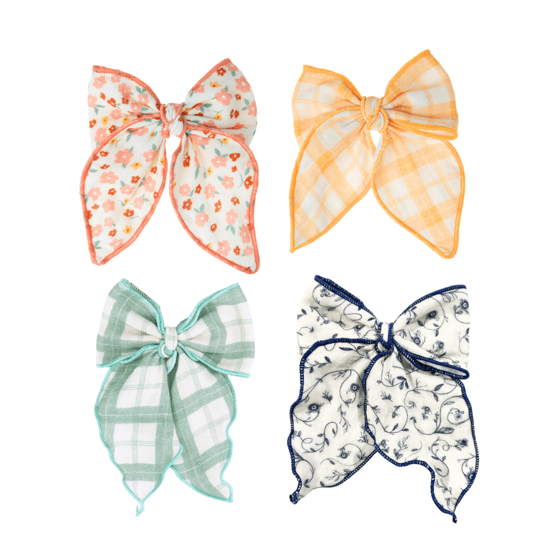 Fable Bow | Mid Size | Fern Plaid - Bright House