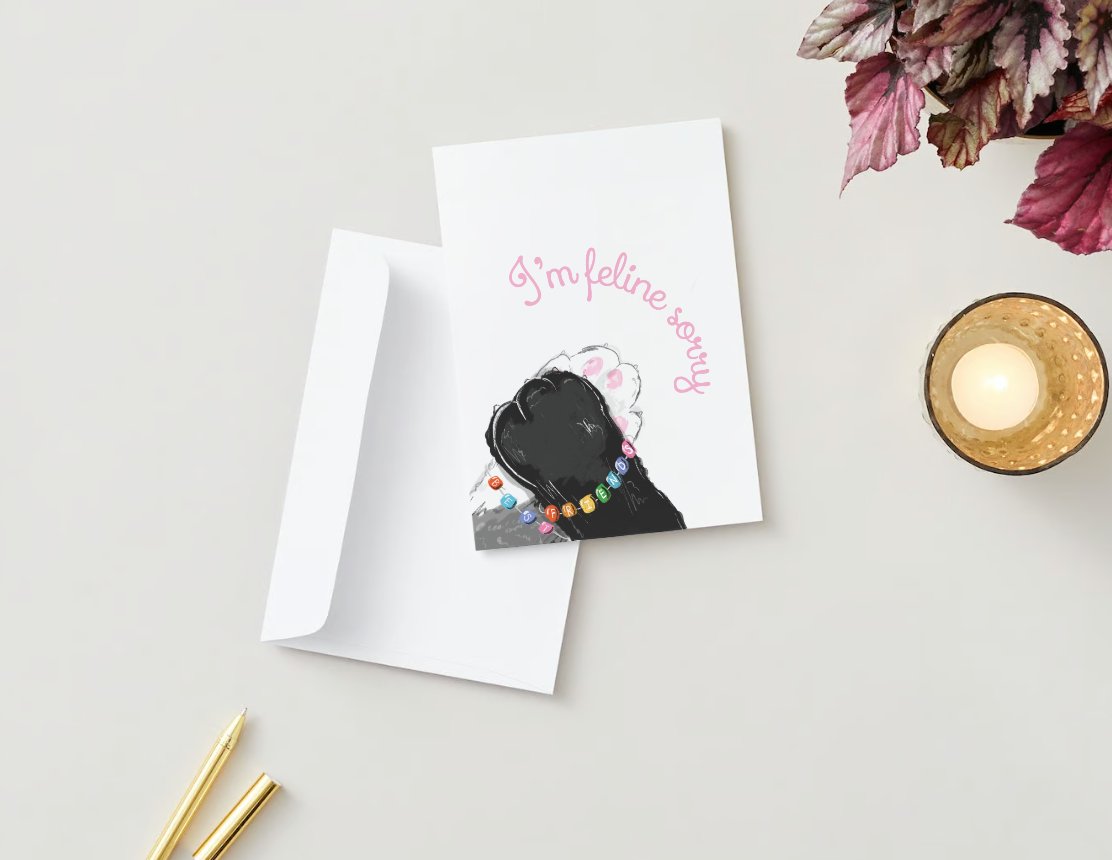 Feline Sorry | Apology Cards for Social Emotions Development - Little Nest Community