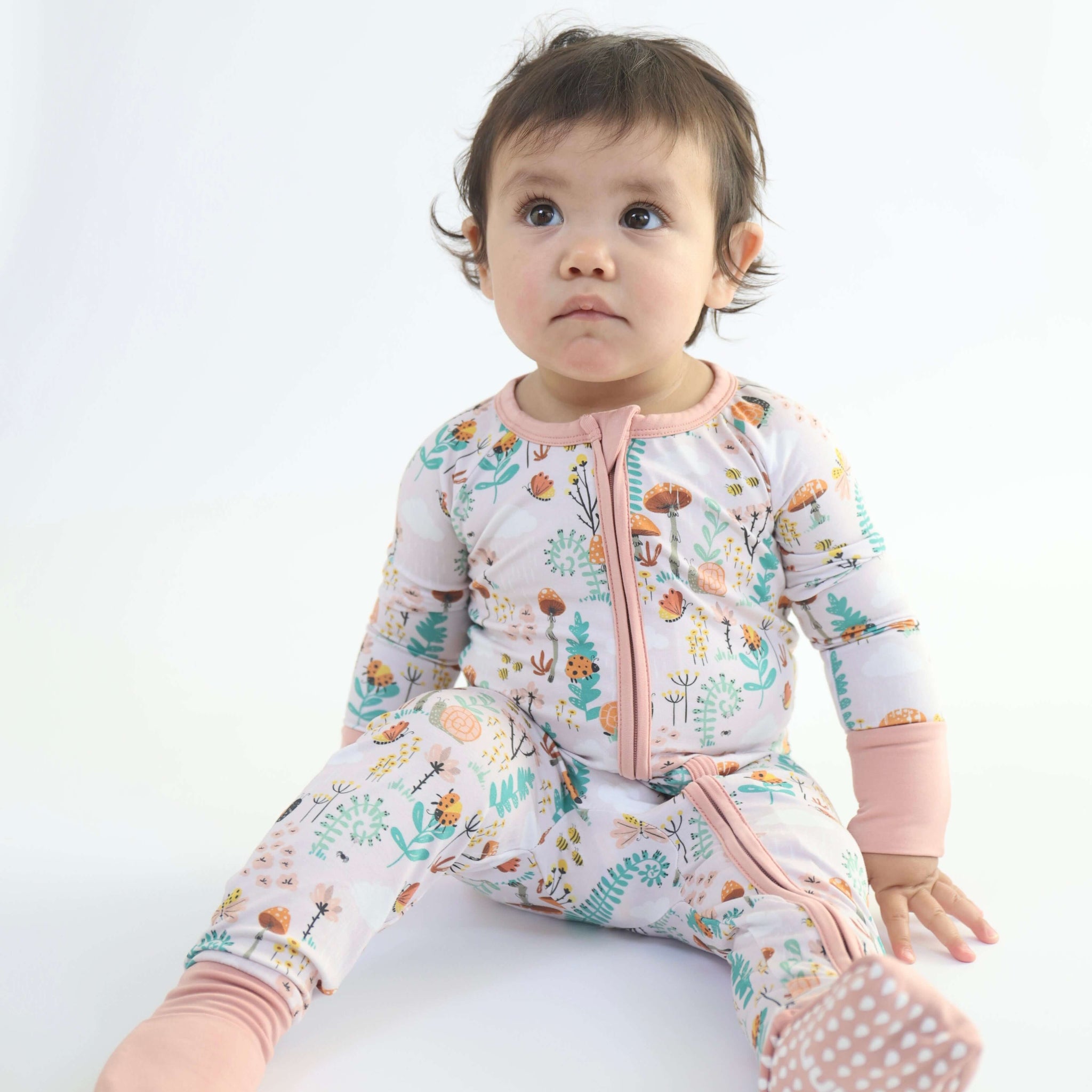 Bamboo Zipp Jammies - Fern  🌿