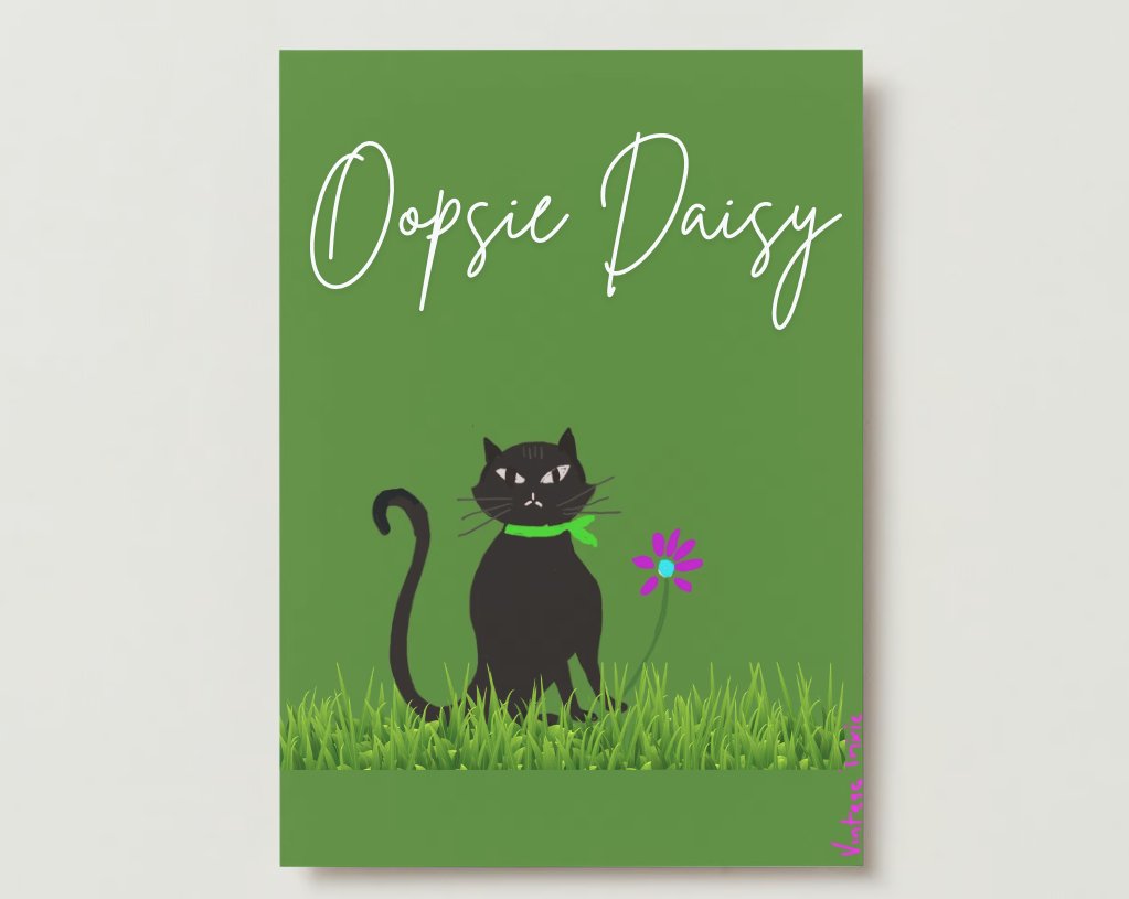 Floral Feline Apology Card | Teaching Emotional Skills for Kids - Little Nest Community