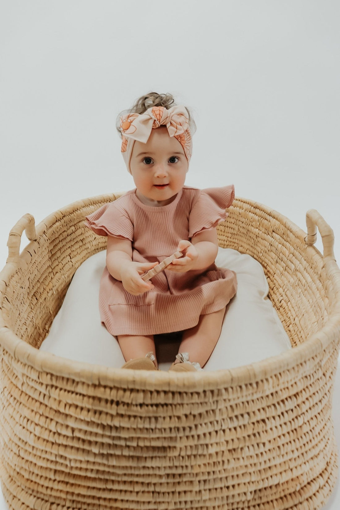 Floral Pink Blooming Bow Headwrap - Bright House