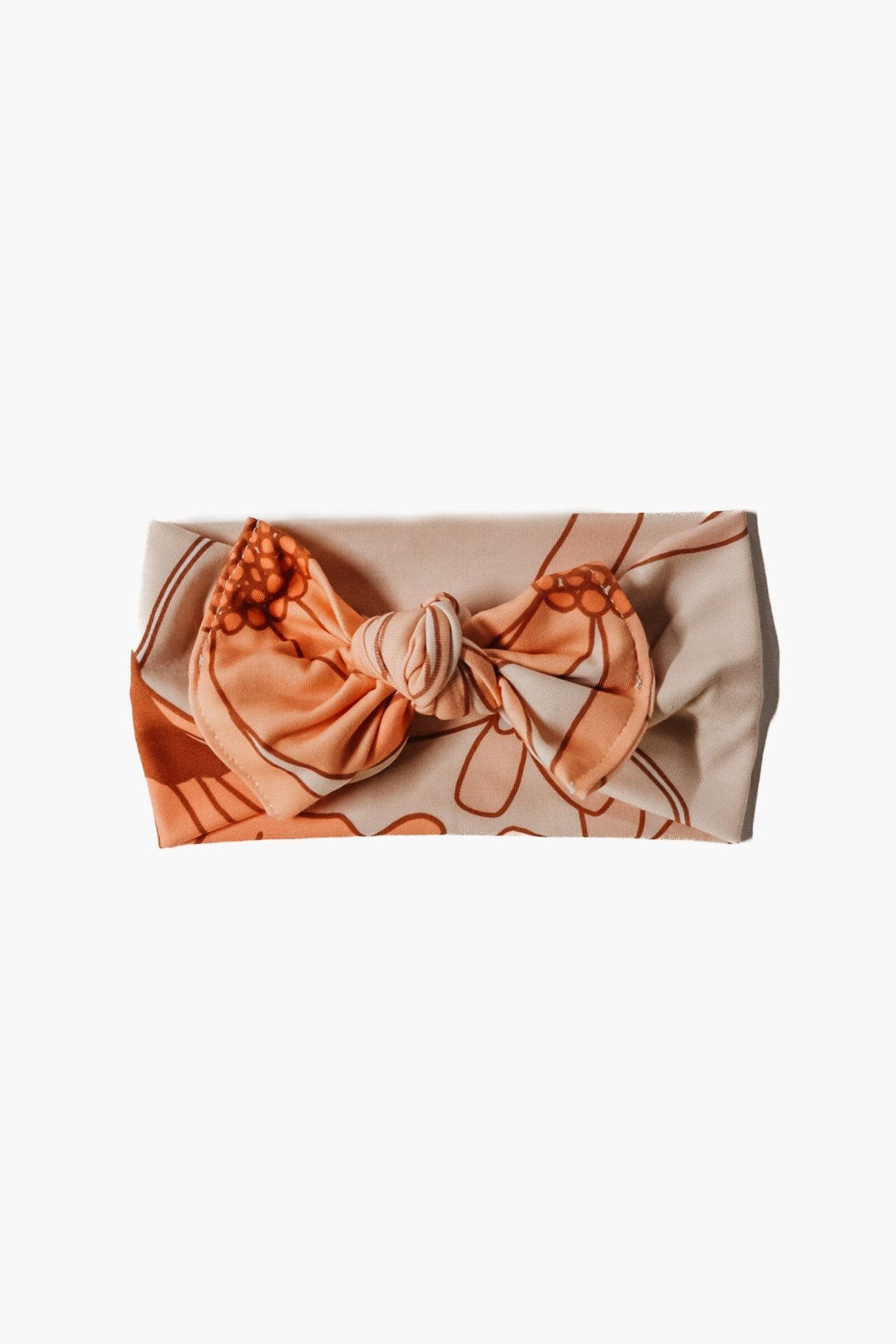 Floral Pink Blooming Bow Headwrap - Bright House