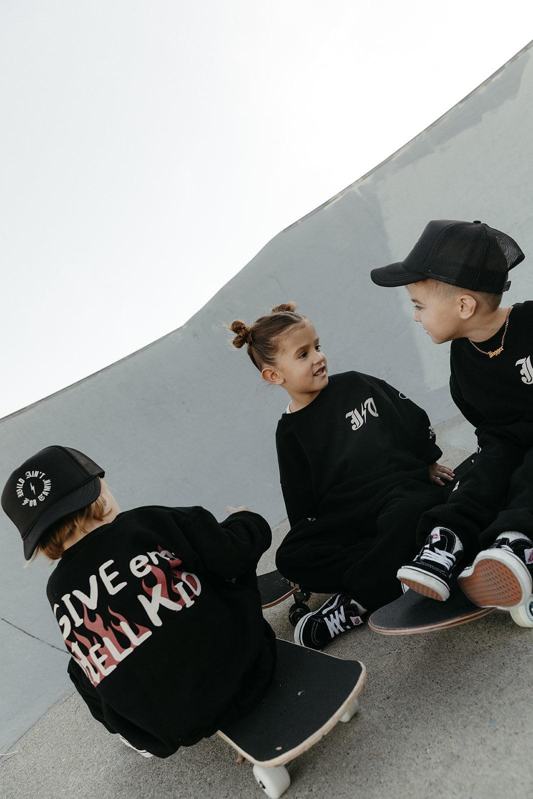 Give Em’ Hell Kids / Baby Sweat Set - Bright House