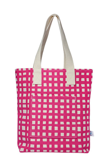 Grid Carry All Tote - Bright House