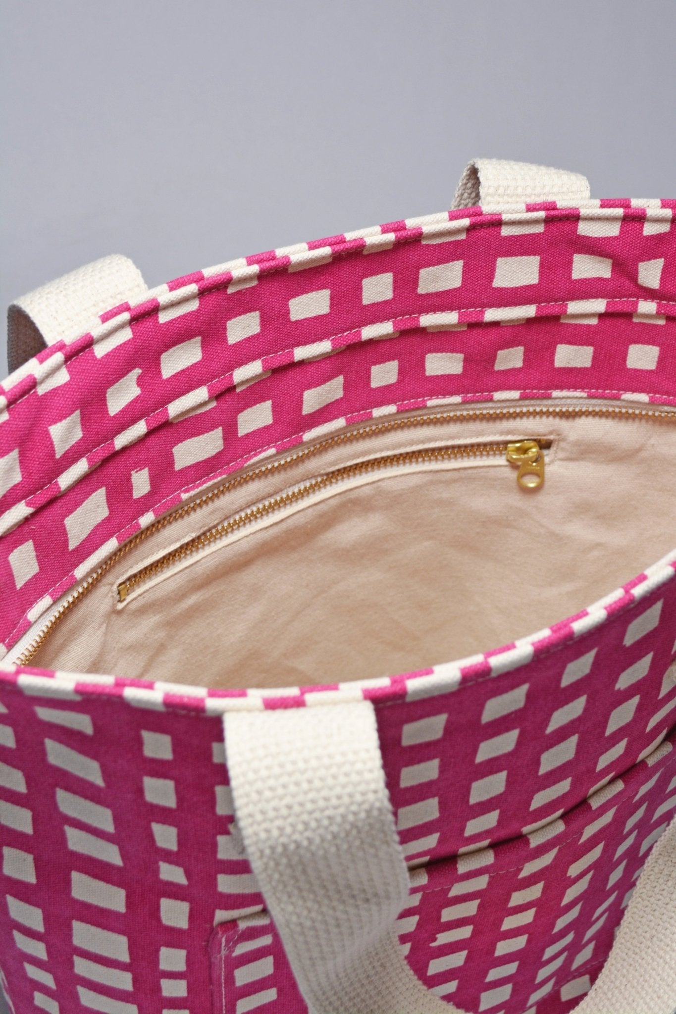 Grid Carry All Tote - Bright House