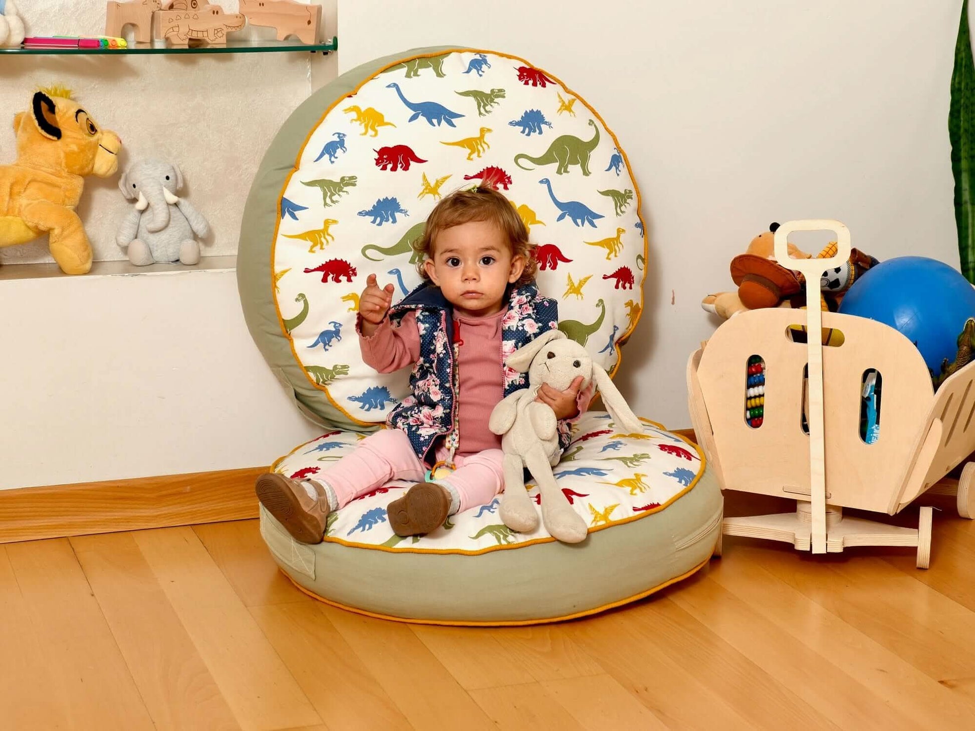 Kids Floor Pillow Montessori Play Mat Large Toddler Cushion - Bright House