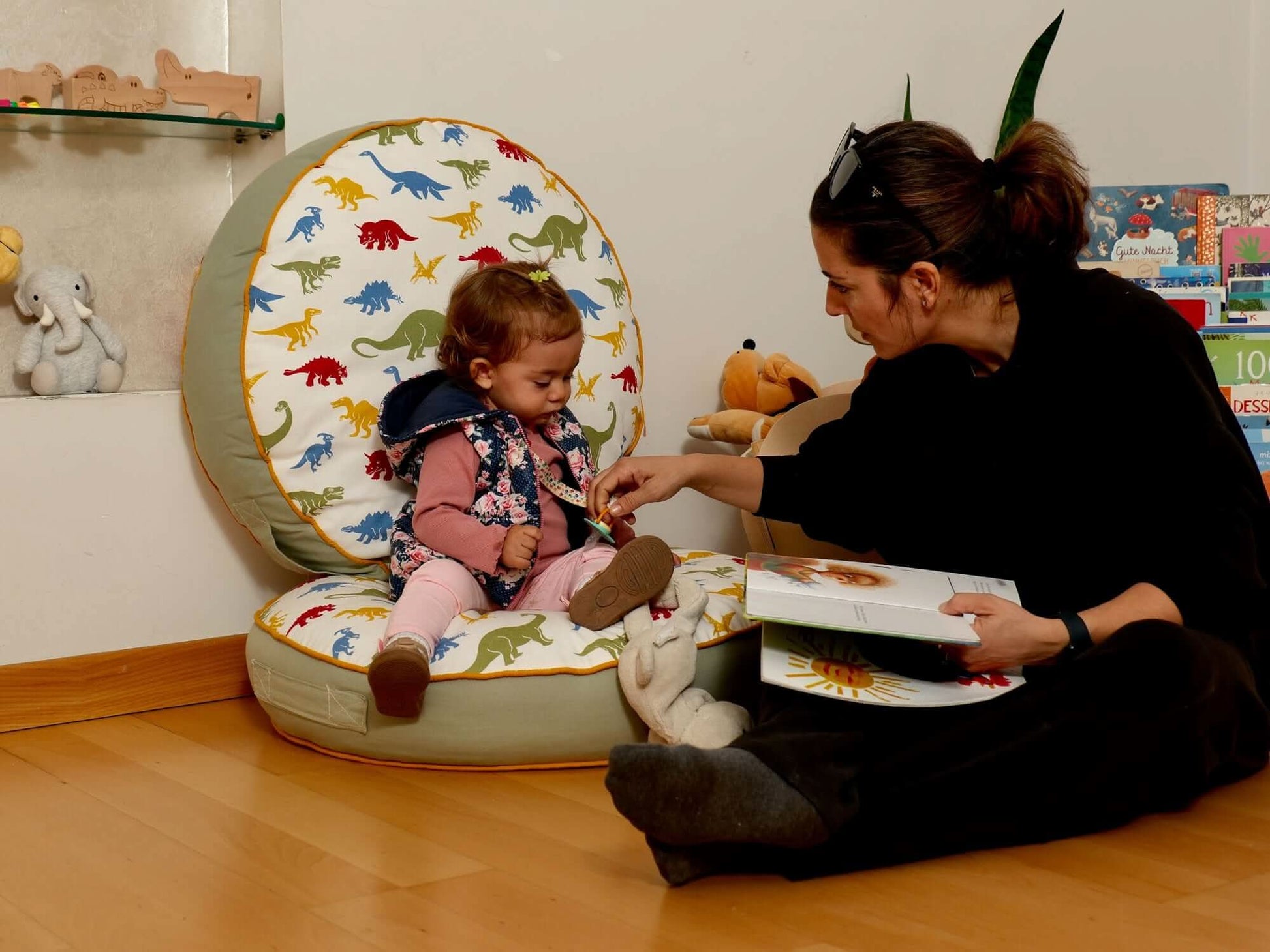 Kids Floor Pillow Montessori Play Mat Large Toddler Cushion - Bright House