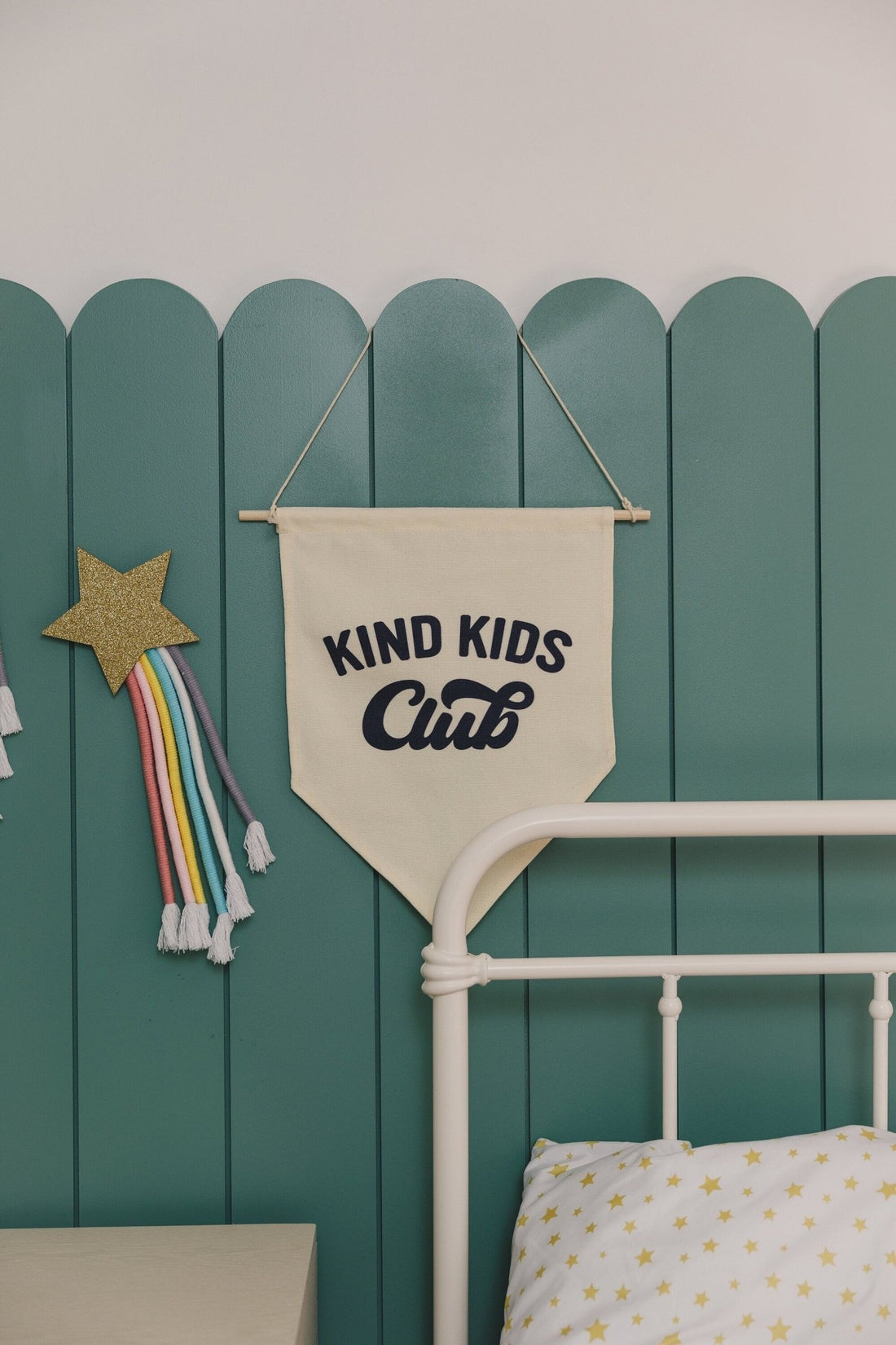Kind Kids Club Canvas Pennant - Bright House