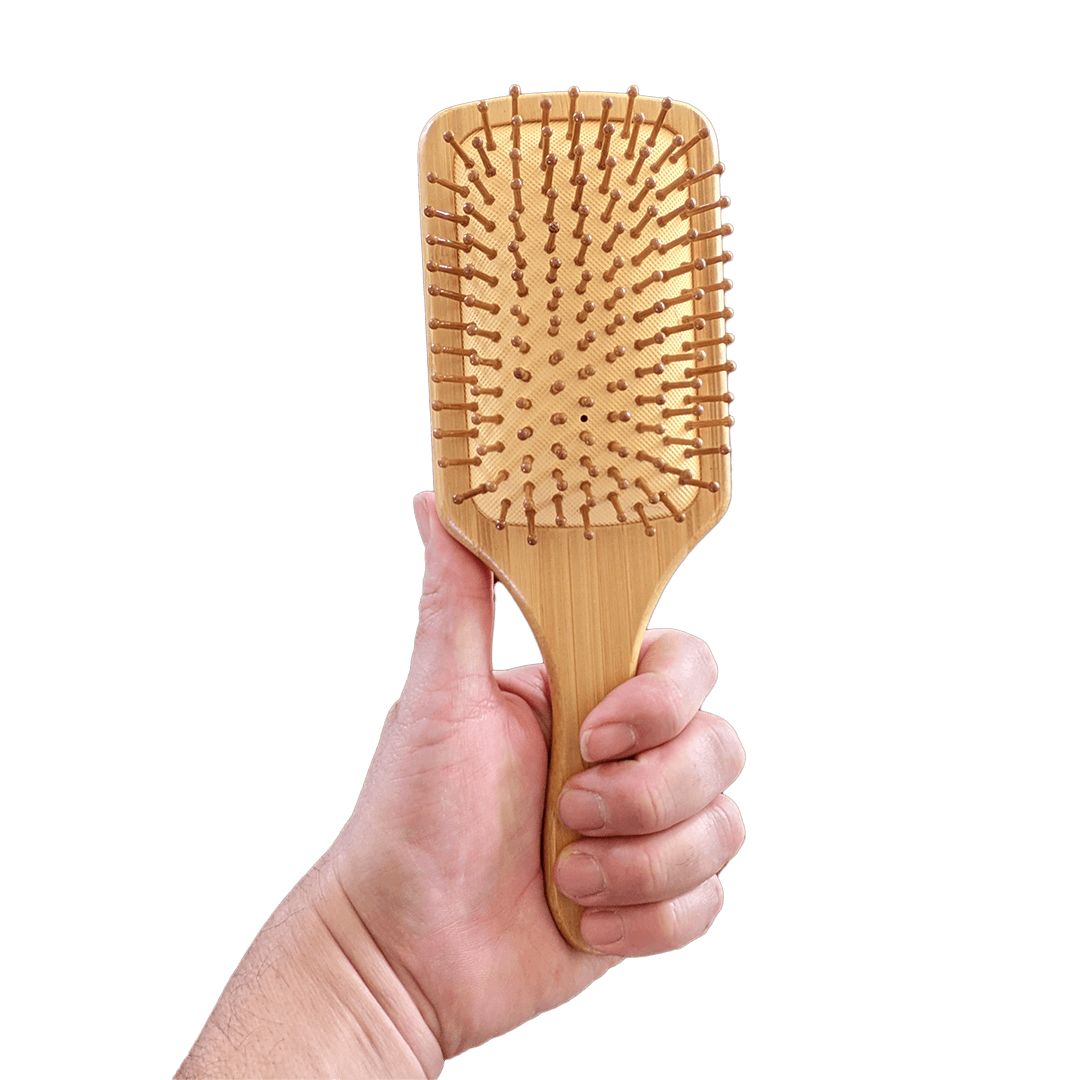 Large Paddle Style Bamboo Hairbrush - Bright House